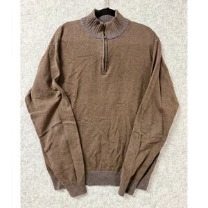 Pronto Uomo  Blue Brand  3/4 Zip Sweater Pullover Men's Size 2XLT